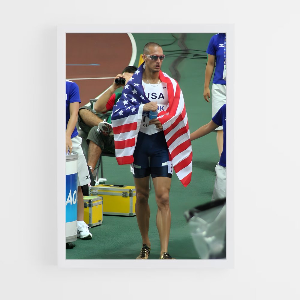 Poster L'Esprit Patriotique – affiche Athlétisme (vue 3)